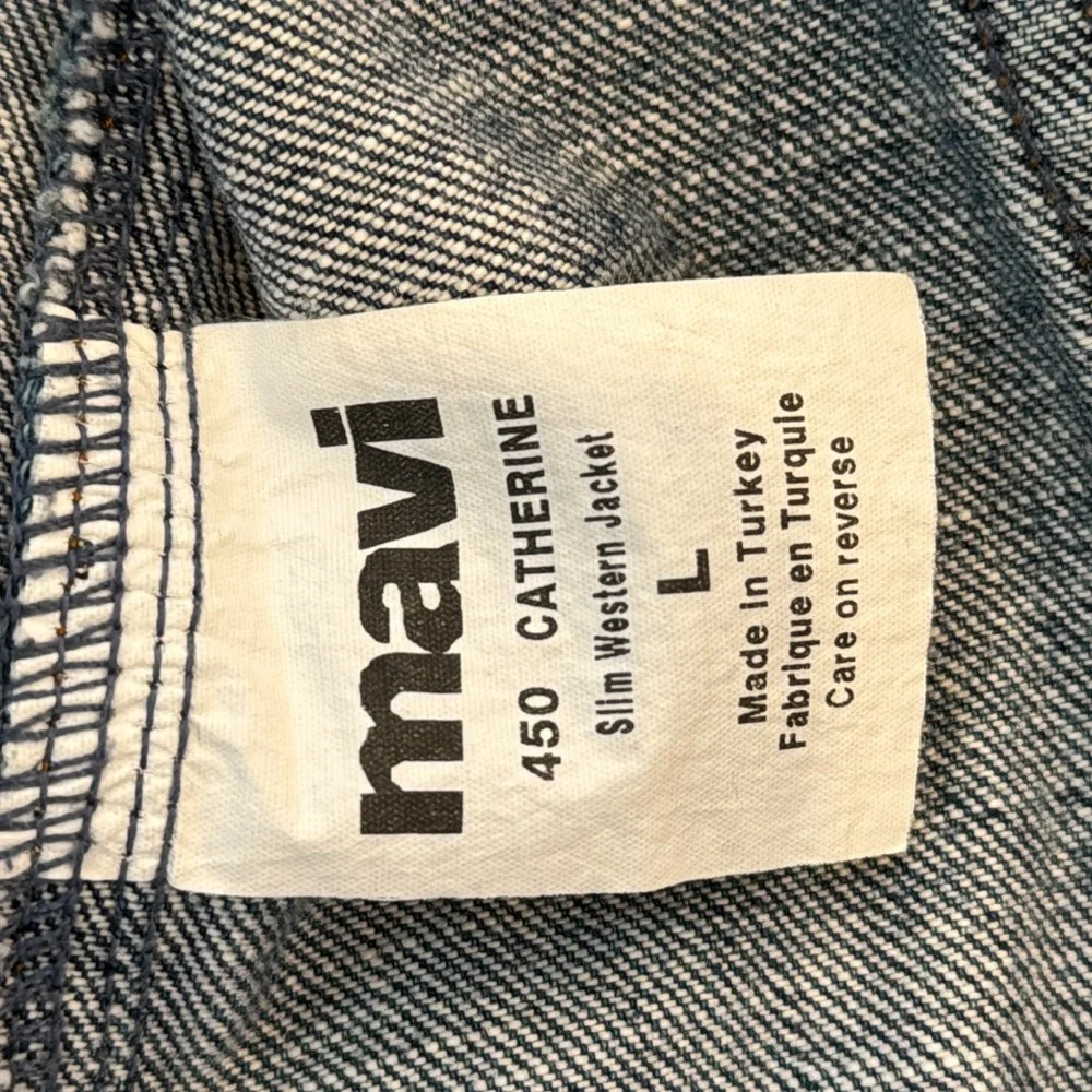 Mavi Catherine Slim Western Style Denim Jean Jacket Women's Size Large Y2K - Picture 7 of 11